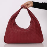 Bottega Veneta Intrecciato Burgundy Medium Hobo