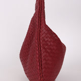 Bottega Veneta Intrecciato Burgundy Medium Hobo