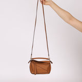 Loewe Grained Calfskin Cognac Mini Puzzle
