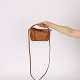 Loewe Grained Calfskin Cognac Mini Puzzle