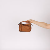 Loewe Grained Calfskin Cognac Mini Puzzle
