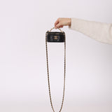 Chanel Lambskin Pearl Top Handle Mini Vanity Crossbody