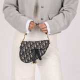 Dior 2018 Oblique Mini Saddle Bag