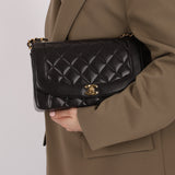 Chanel 1993 Lambskin Medium Diana Flap 24K GP