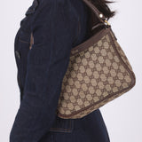 Gucci Monogram Canvas Shoulder Bag