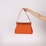 Hermès Orange Togo and Fauve Yeoh Bag PHW