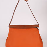 Hermès Orange Togo and Fauve Yeoh Bag PHW