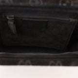 Gucci Suede Metal Top Handle Mini Frame Bag