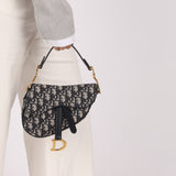 Dior 2018 Oblique Mini Saddle Bag