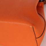 Hermès Orange Togo and Fauve Yeoh Bag PHW