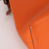 Hermès Orange Togo and Fauve Yeoh Bag PHW