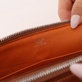 Hermès Orange Togo and Fauve Yeoh Bag PHW
