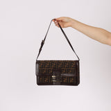Fendi Zucca Baguette Flap