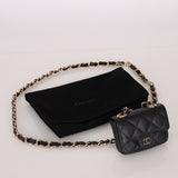 Chanel 21B Caviar Micro Flap Waist Bag