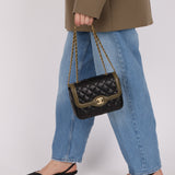 Chanel 2016 Lambskin Quilted Mini Two Tone Day Flap Bag