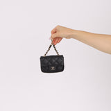 Chanel 21B Caviar Micro Flap Waist Bag