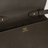 Hermès 2020 Vert Maquis Epsom Clic Wallet on Strap GHW