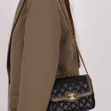 Chanel 2016 Lambskin Quilted Mini Two Tone Day Flap Bag