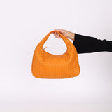 Bottega Veneta Intrecciato Small Orange Hobo