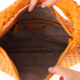 Bottega Veneta Intrecciato Small Orange Hobo