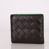 Bottega Veneta Fondant Dual Color Intrecciato Bi-fold Wallet