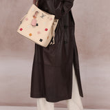 Limited Edition Louis Vuitton Calfskin LockMe Fleurs Bucket w/ LockMe Fleurs Wallet