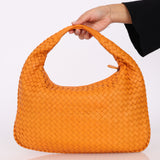 Bottega Veneta Intrecciato Small Orange Hobo