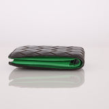 Bottega Veneta Fondant Dual Color Intrecciato Bi-fold Wallet