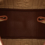 Hermès 2008 Ribbed Canvas Negonda Garden Party GM