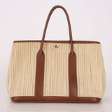 Hermès 2008 Ribbed Canvas Negonda Garden Party GM