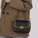 Chanel 2016 Lambskin Quilted Mini Two Tone Day Flap Bag