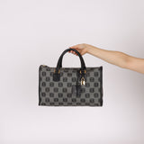 Loewe Coated Canvas Anagram Boston Bag