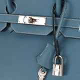 Hermès 2007 Bleu Jean Epsom Birkin 35 PHW
