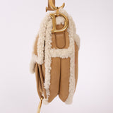 Dior Medium Shearling Saddle Bag