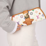 Limited Edition Louis Vuitton x Takashi Murakami Monogram Multicolor Shirley Pochette