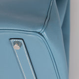 Hermès 2007 Bleu Jean Epsom Birkin 35 PHW