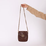 Chanel 1991 Caviar Chevron Crossbody