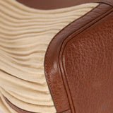 Hermès 2008 Ribbed Canvas Negonda Garden Party GM