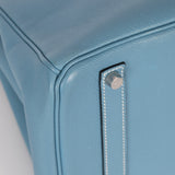 Hermès 2007 Bleu Jean Epsom Birkin 35 PHW