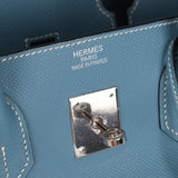 Hermès 2007 Bleu Jean Epsom Birkin 35 PHW