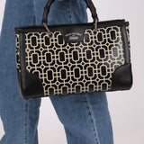 Gucci Geometric Bamboo Top Handle Bag