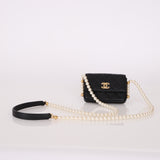 Chanel 2021 About Pearls Card Holder on Chain