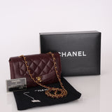 Ultra-Rare Chanel 1991 Caviar Bordeaux Small Diana