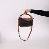 Loewe Small Craft Tan & Black Puzzle Bag