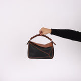 Loewe Small Craft Tan & Black Puzzle Bag