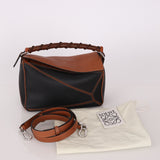 Loewe Small Craft Tan & Black Puzzle Bag