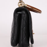 Chanel 2018 Knock on Wood Top Handle Mini Flap Bag