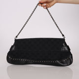 Gucci Monogram Canvas Horsebit Medium Pochette