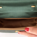 Gucci Satin Green Mini Top Handle