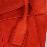 Bottega Veneta Chili Red Suede Arco 33 Tote